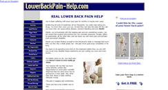 Desktop Screenshot of lowerbackpain-help.com