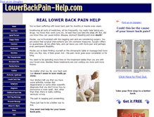 Tablet Screenshot of lowerbackpain-help.com